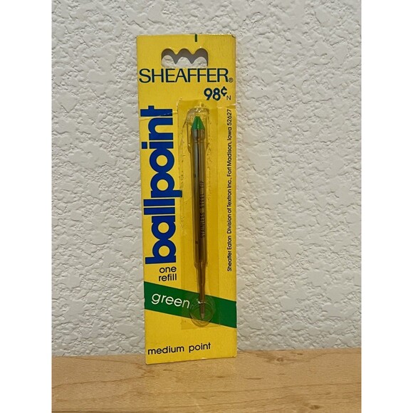 Vintage lot of Sheaffer Ball Point Pen Refills Green and Red Medium Point - Picture 3 of 8